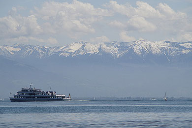 Bodensee Wassersport Berge